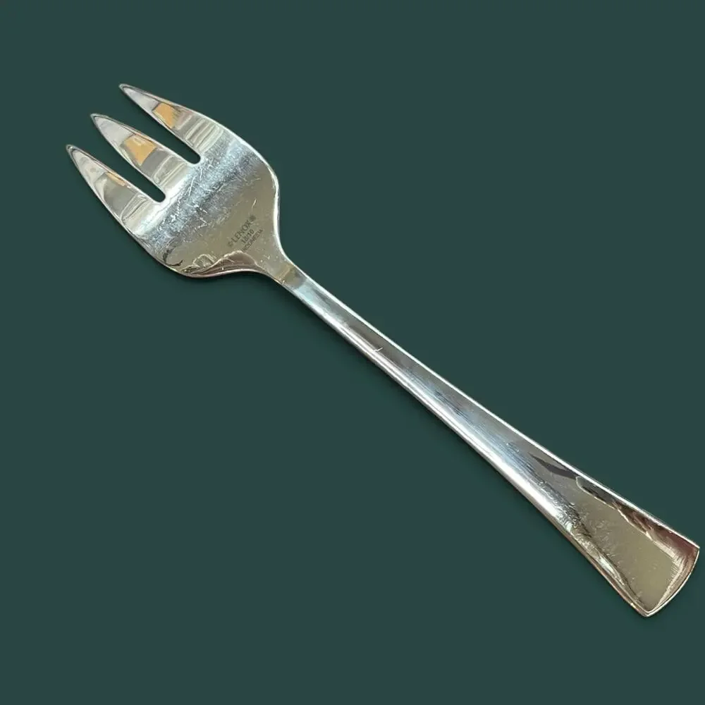 Lenox Portola Flatware Stainless Cold Meat Fork, Salad Fork and Dinner Knife